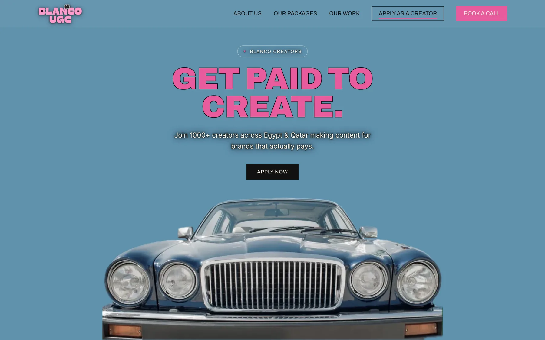 Blanco: A page for creators