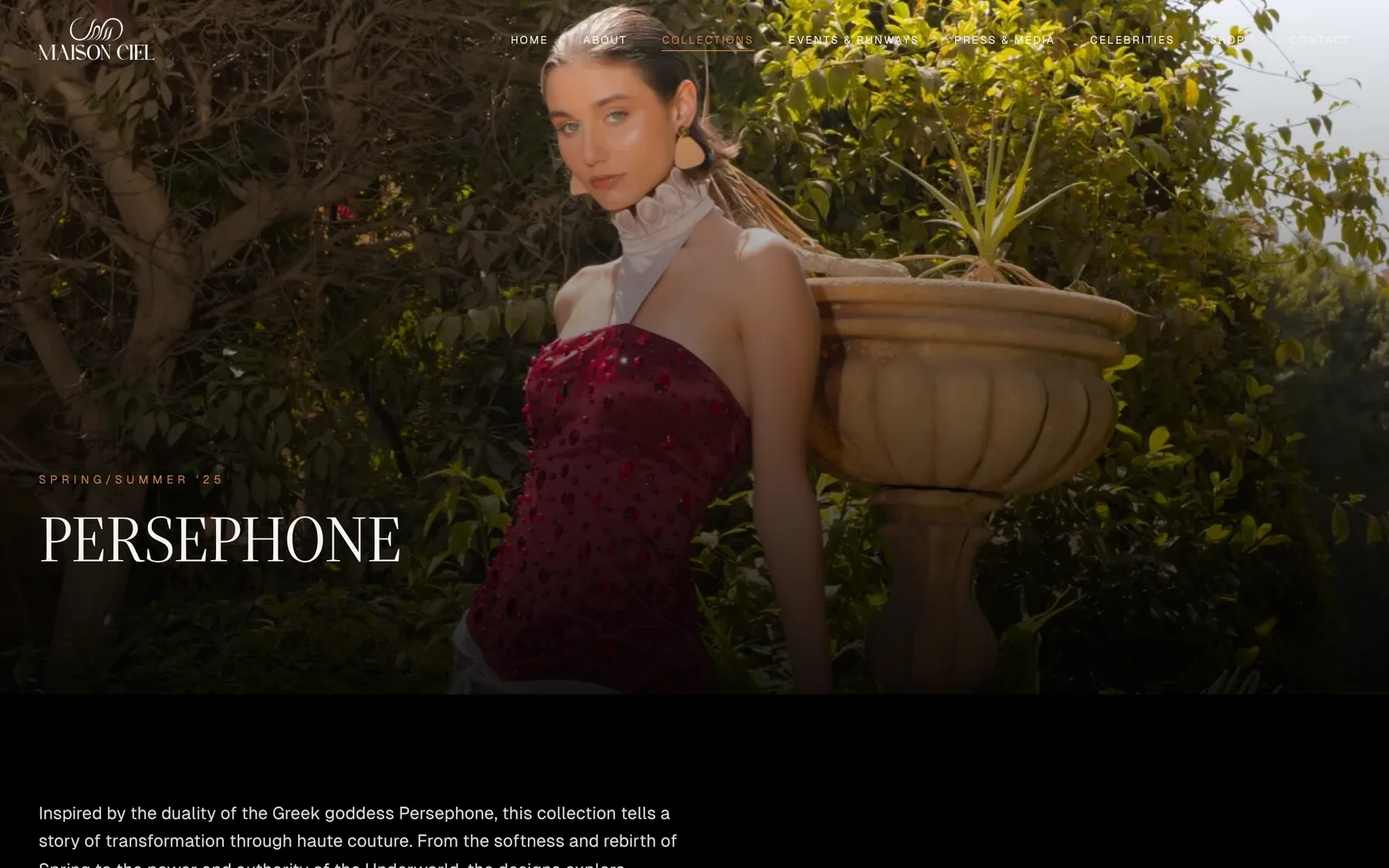 Maison Ciel: Collections as chapters