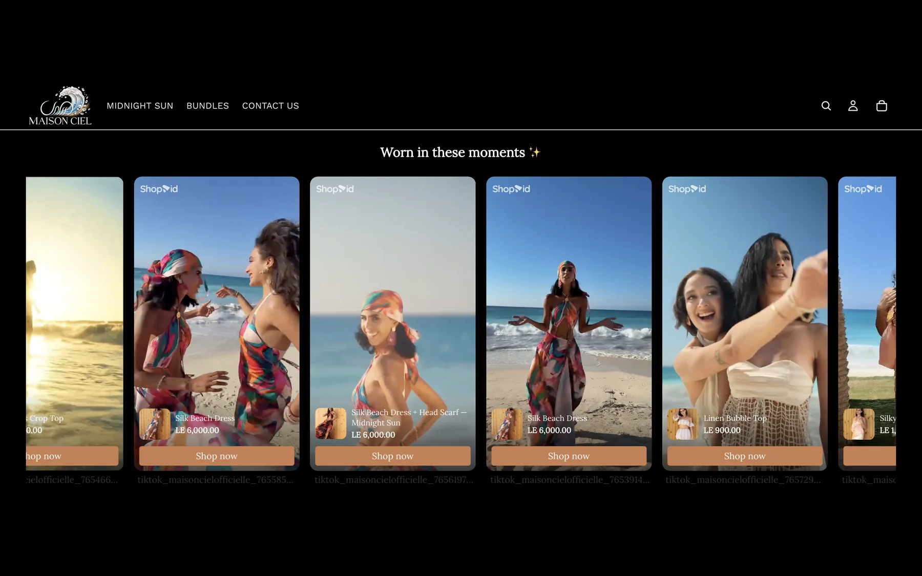 Maison Ciel: Shoppable moments