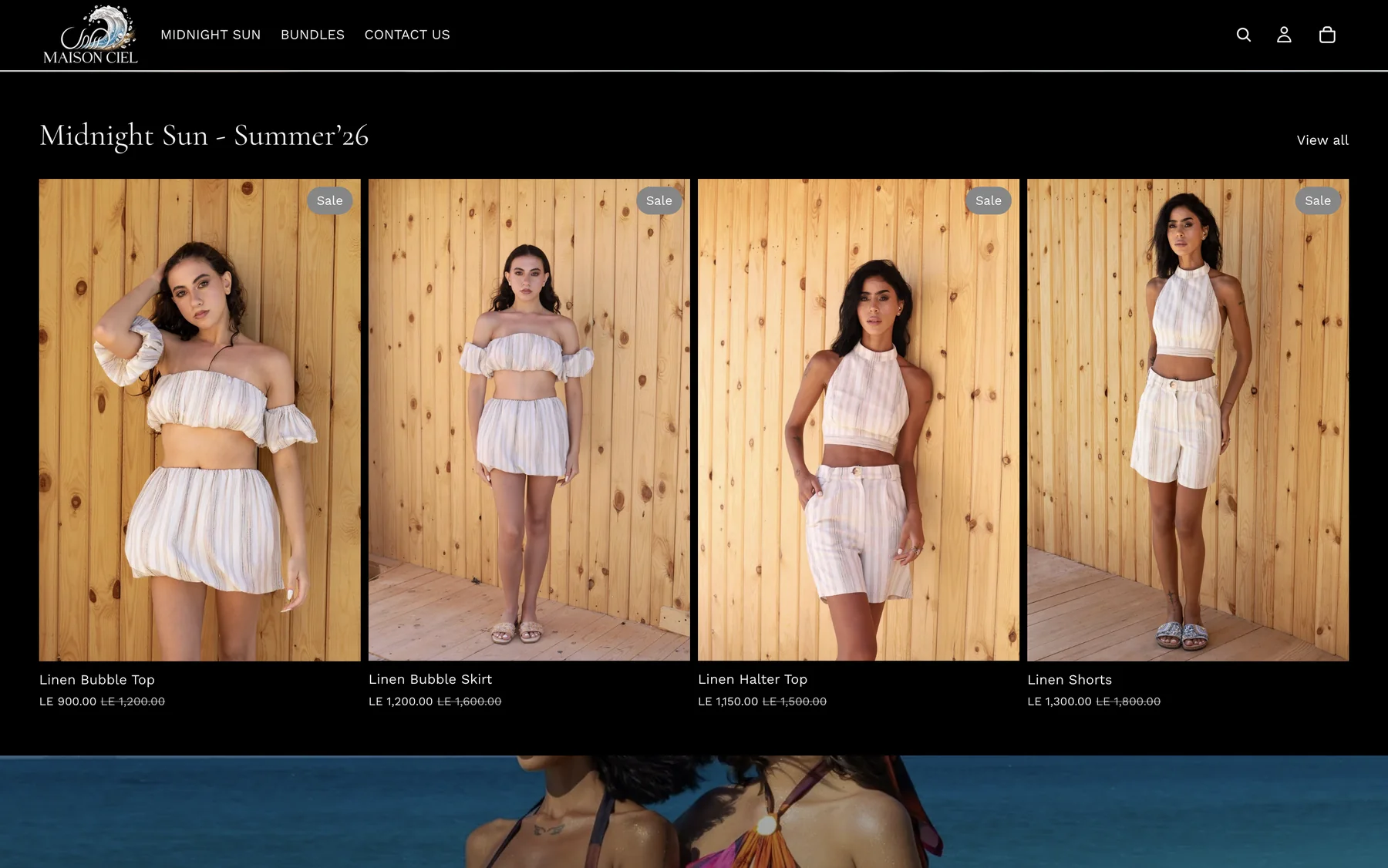 Maison Ciel: Product grids that sell